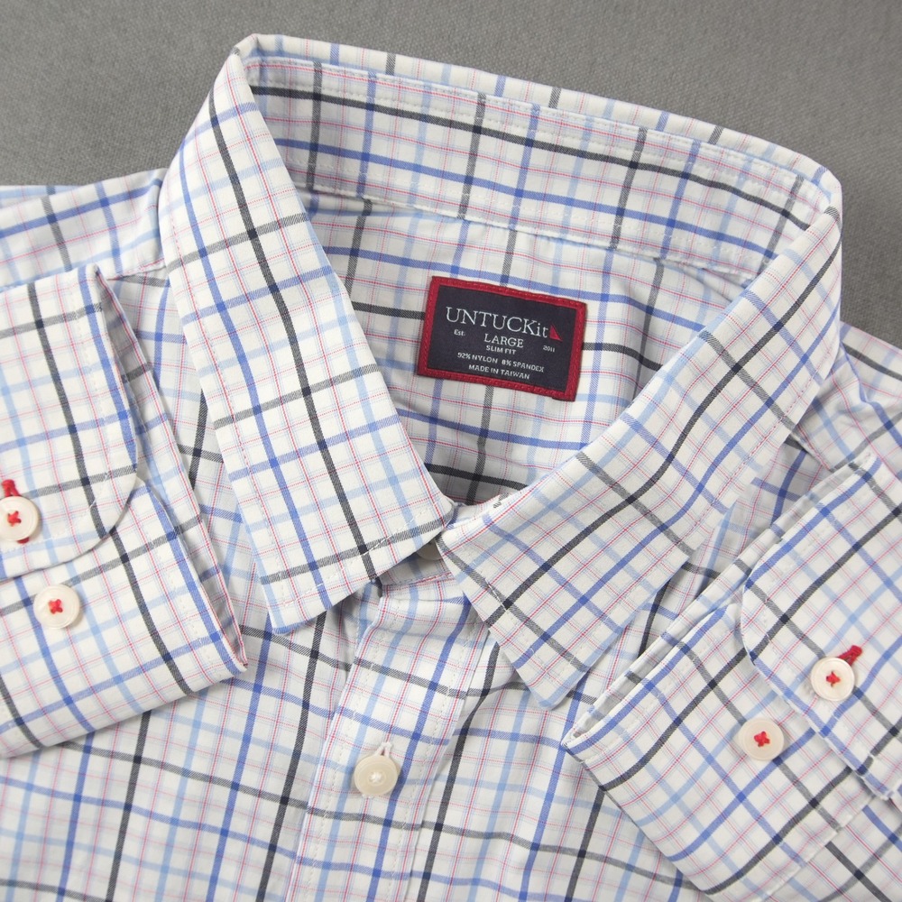 UNTUCKit Brookview Stretch Performance Shirt Mens… - image 1